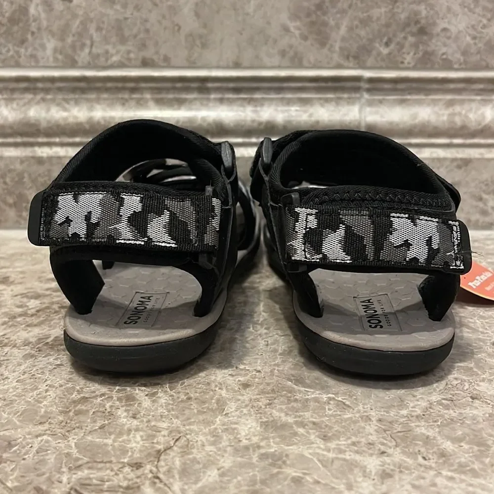 Sonoma Gravity Boys Adjustable Sandals Camo Grey Size 13
